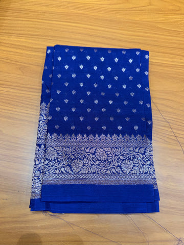 Peacock blue Banarasi blouse