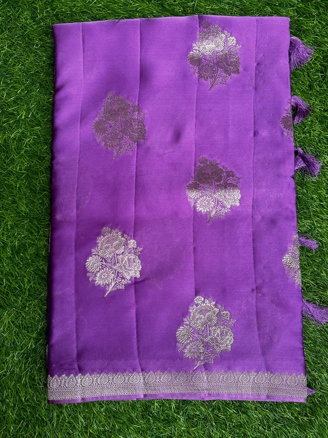 Lavender pure satin silk