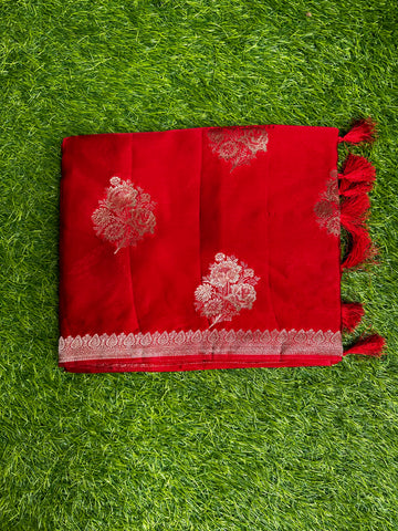 Red pure satin silks