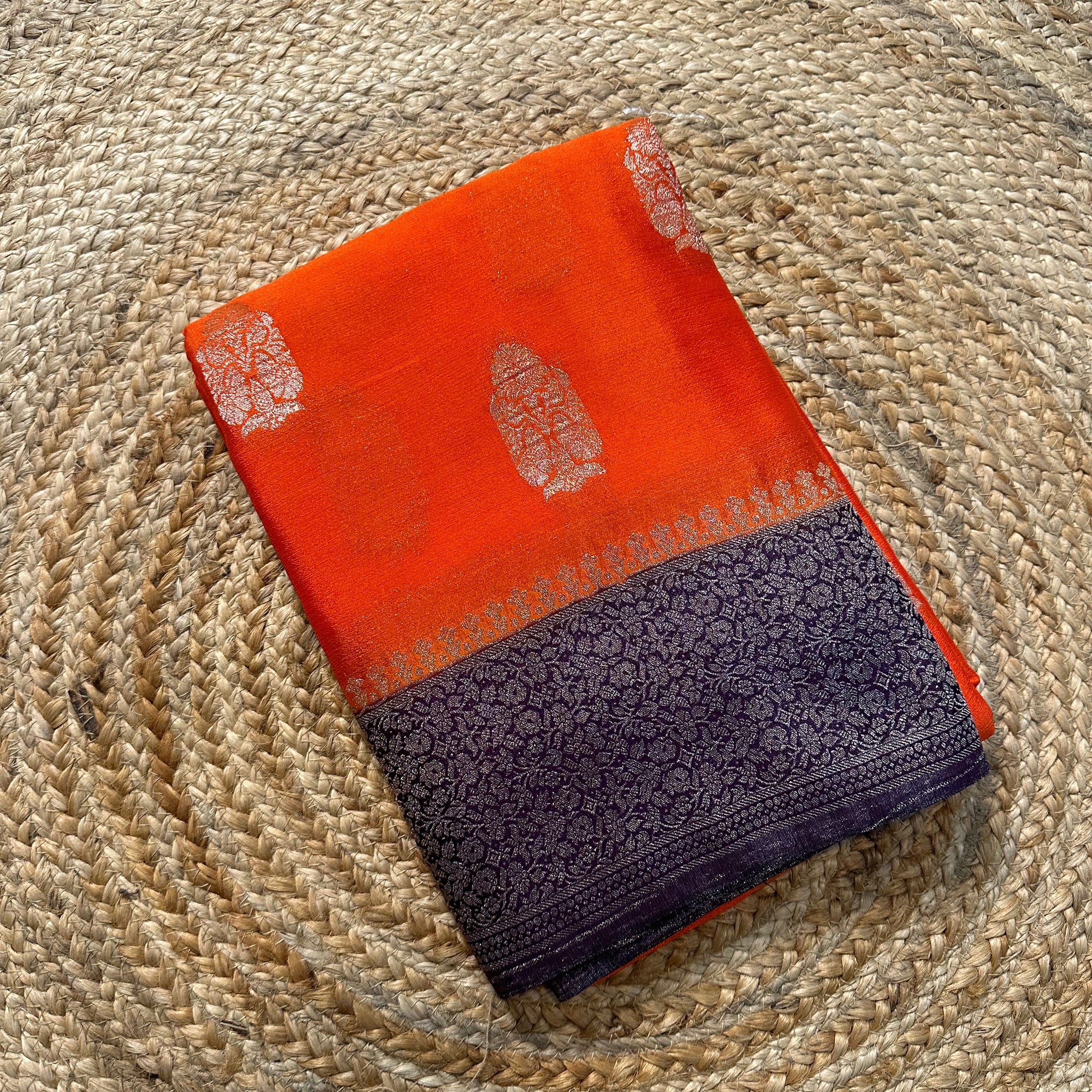 Orange with wine soft crepe big butta